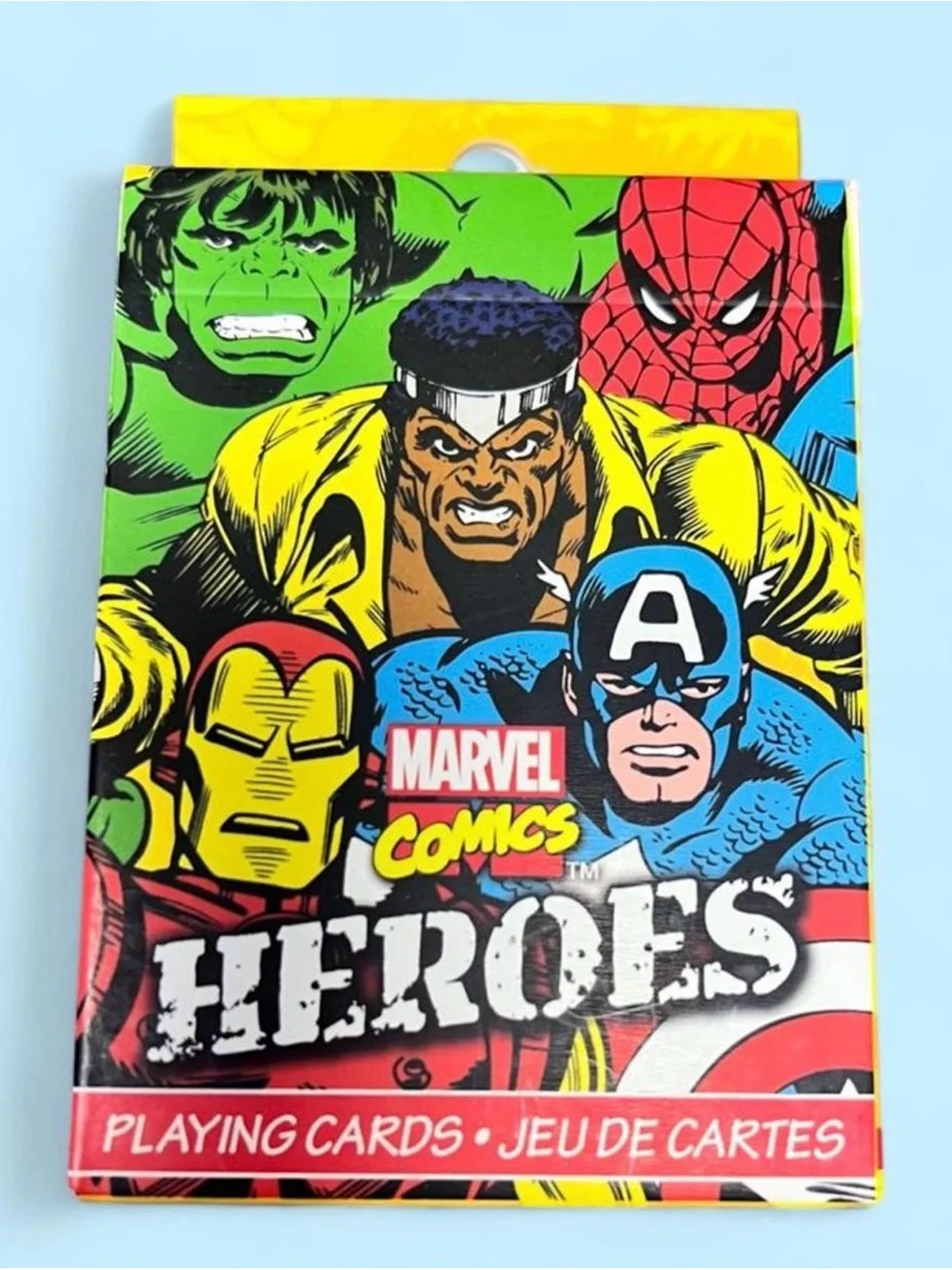 New Marvel Yellow Playing Cards